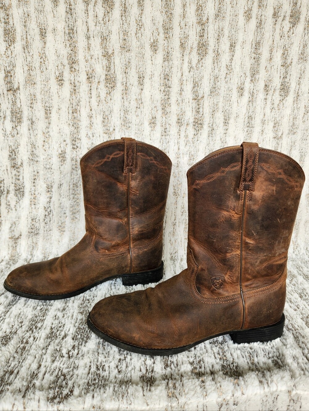 Ariat "Heritage Roper" Western Cowgirl Boot Brown Leather | Women's Size 11B - Picture 5 of 11